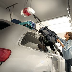 Residential Garage with Automatic Garage Door Lock