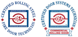 Certified rolling steel fire door technician - Certified commercial rolling door system technician